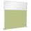 Sprint Rectangular Freestanding Part Glazed Office Screen 1600mm High