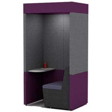 One Person Work Booth 800mm Deep with Roof main view ZO1B