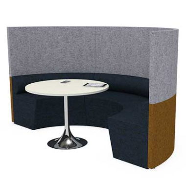 Semi Circular Office Seating Pod ME14