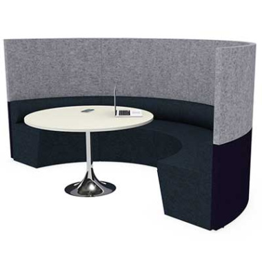 Semi Circular Team Office Seating Booth ME22