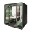 Hush Meet Office Pod Black Carcass Green and Cream Fabric right view HUS-BX008