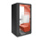 HushHybrid Office Pod with Black Carcass and Orange Fabric and Privacy Glass side view HUS-BX020