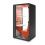 HushHybrid Office Pod with Black Carcass and Orange Fabric side view HUS-BX020