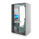 HushHybrid Office Pod with White Carcass and Green Fabric with Video side view HUS-BX020