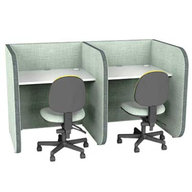 Studi Low 2 Person Side by Side Study Booth STU002