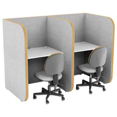 Studi High 2 Person Side by Side Study Booth STU007