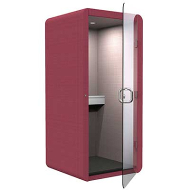 Penelope Standard Office Phone Booth with shelf PEN-PB-STD