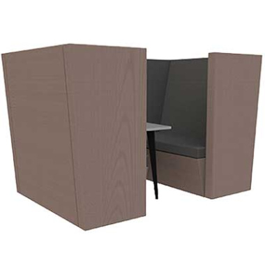 Stella 4 Person Seating Den with arms - STEL-4PDWA