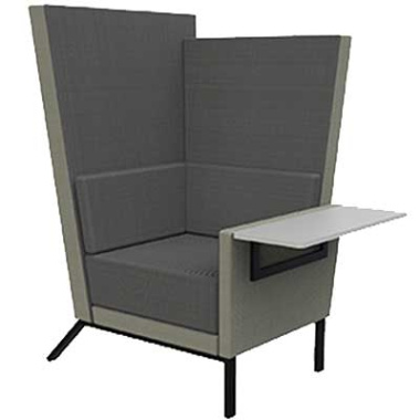 Georgia 1 seat chair with table - GEO-1SWT