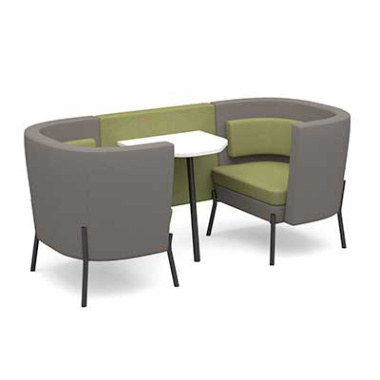 Tilly Low Back 2 Person Meeting Booth - TY-B2L