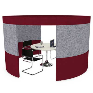 Circular Team Office Meeting Pod with Double Entry ME27