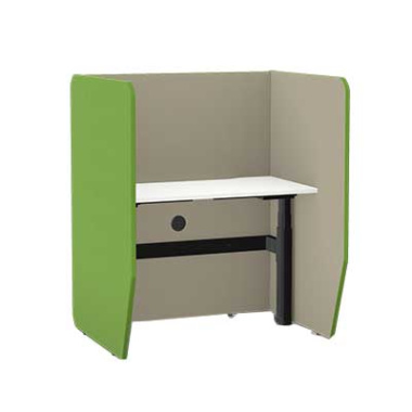 Cove Height Adjustable Desk Open Office Booth - CVH1 - main view