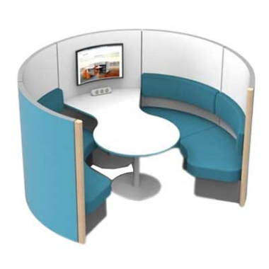 Gleneagles Circular Seating Pod with Table GLE004