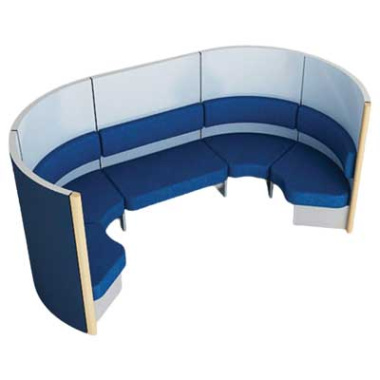 Bretton Small Curved Office Meeting Pod - BRE003