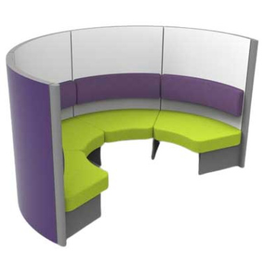 Cadiz Large Semi Circular Discussion Area Pod -CAD002