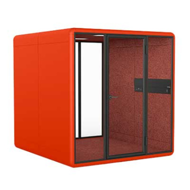 Kolo Duo Plus Large Office Meeting Pod in Red