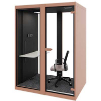 BeCalm Office Workpod in Salmon