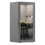 Folio Office Stand Up Phone Booth in Grey